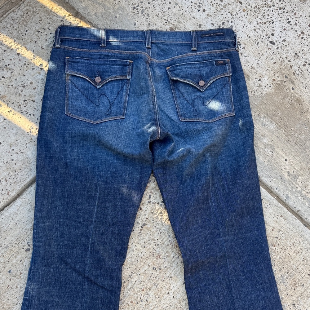 Citizens Of Humanity Dark Blue Flare Jeans - Picture 3 of 9